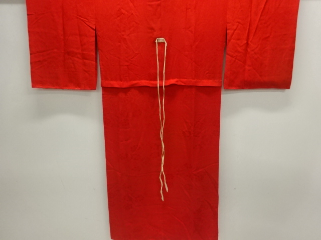 JAPANESE KIMONO / ANTIQUE JUBAN / SILK / FLOWER
